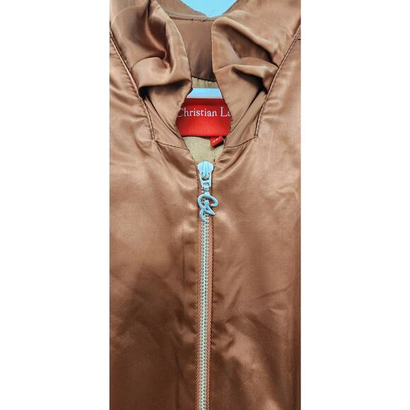 Christian Lacroix Gold Bronze Long Coat Size 38 US Size 6 - Picture 6 of 13